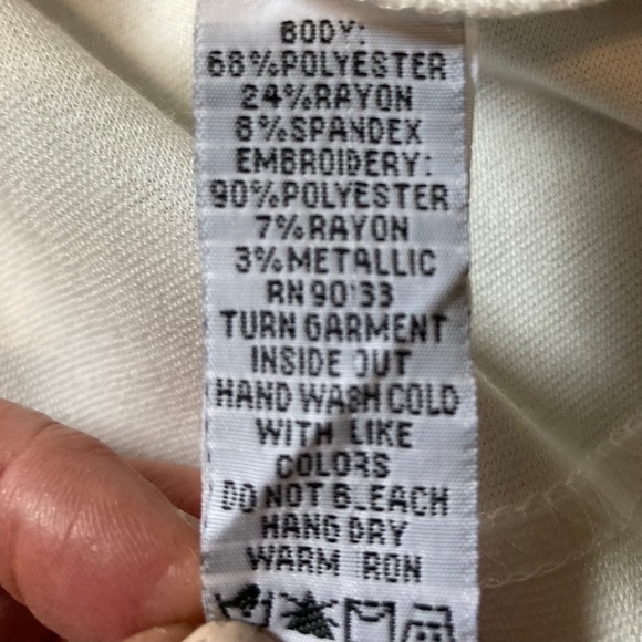 Glamorous Bob Mackie Tunic l Cream / Off White l Turquoise l Gold l Wearable Art - Picture 6 of 13